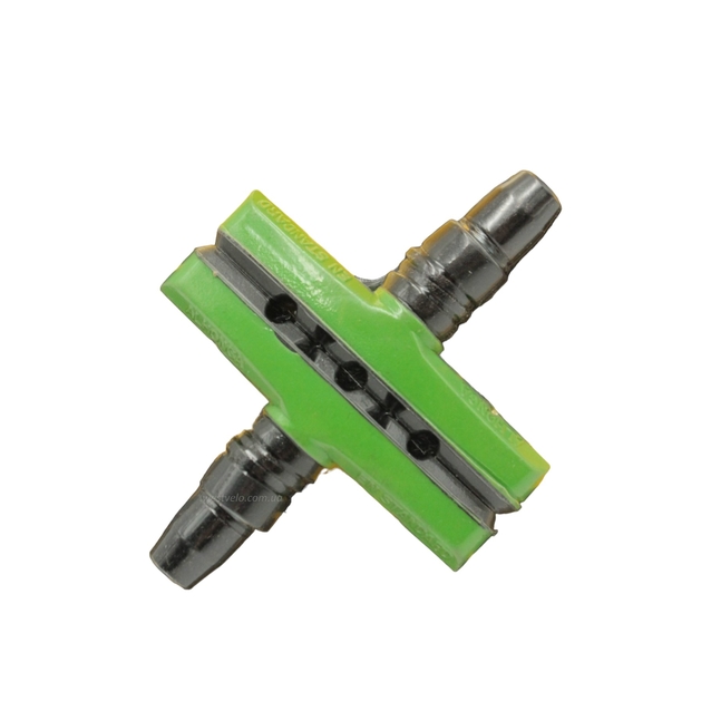 Колодки гальмівні V-brake ALHONGA зелені фото westvelo.com