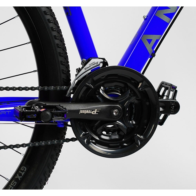 Велосипед 29 AL Corso «ANTARES» AR-29103 алюміній 19", (к-т SHIMANO) чорно-синій фото westvelo.com