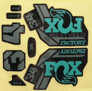 Наклейки на вилку. FOX FACTORY "прінт 21"