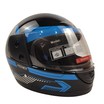 Мото шолом, закритий (L 59-60) BLD "PREMIER" чорно-блакитний, глянець (825) фото westvelo.com