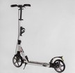 Самокат дитячий 2-х колісний, PU Best Scooter «FACTOR» BS-81766 срібний, Ø200mm, AL, 2 амортизатора, фляготримач