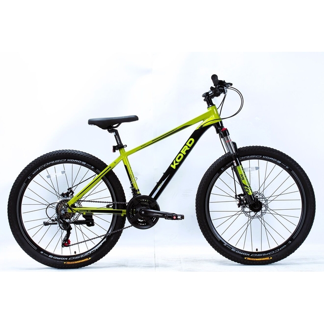 Велосипед 26 AL Corso «KORD» KD-26383 алюміній 15", (к-т SHIMANO) чорно-оливковий фото westvelo.com