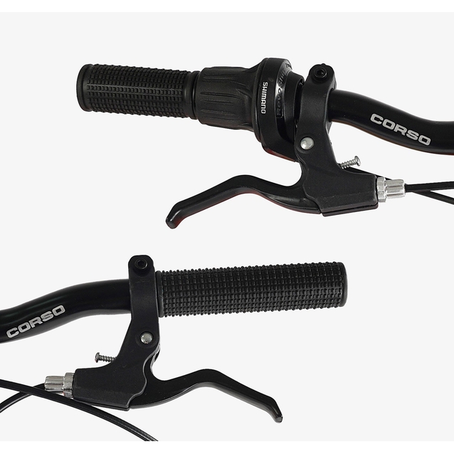 Велосипед 20 ST Corso «SPIRIT» ST-20316 сталь 12", (к-т SHIMANO) чорно-червоний фото westvelo.com