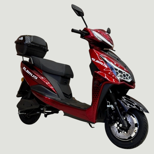 Електроскутер Corso «GTS-RR» LB-907096, двигун 2000W, акумулятор 72V 30Ah літій-залізо-фосфатний, червоний, колеса 10" фото westvelo.com