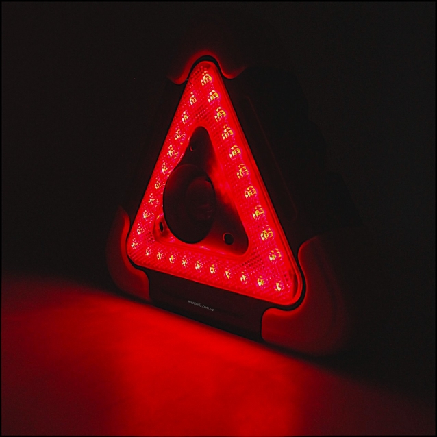 Ліхтар світлодіодний акумуляторний HB-6609, 4 режими, USB (500lm) сонячна батарея (знак аварійної зупинки) фото westvelo.com