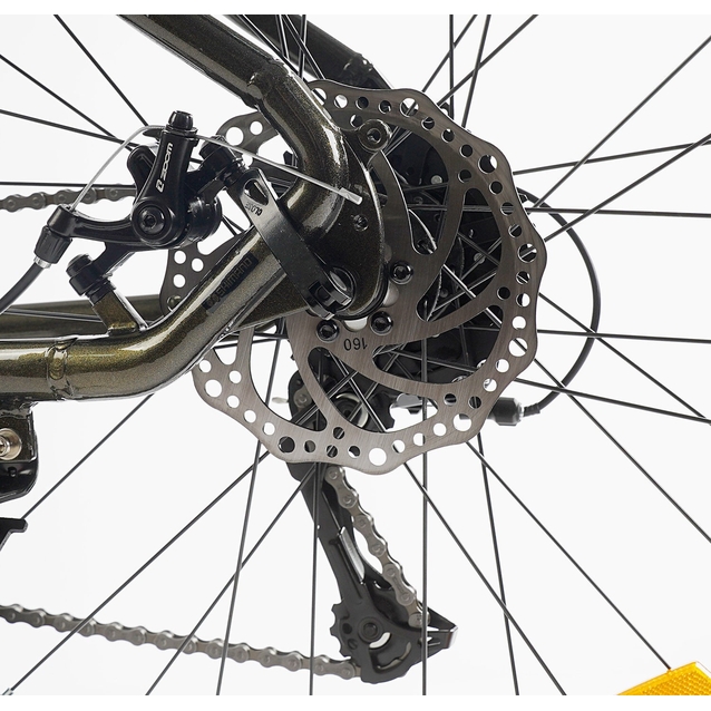 Велосипед 27.5 AL Corso «X-POWER» PW-20097 алюміній 17", (к-т SHIMANO) чорно-бронзовий фото westvelo.com