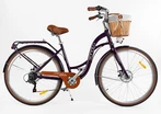 Міський велосипед 28 AL Corso «SONATA» SN-28962 алюміній 18", (к-т SHIMANO) фіолетовий (+к/к/б) фото westvelo.com