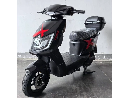 Електроскутер Corso «FLASHX» FL-808322 двигун 1200W, акумулятор 72V 23Ah графеновий, чорно-червоний, колеса 10" + 1 ящик. акум