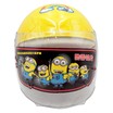 Мото шолом дитячий, відкритий (S) (T69) Minions (літаки) жовтий, глянцевий, (прозорий візор) фото westvelo.com