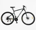 Велосипед 29 ST Corso «ALPHA» LF-29102 сталь 21", (к-т SHIMANO) чорний фото westvelo.com