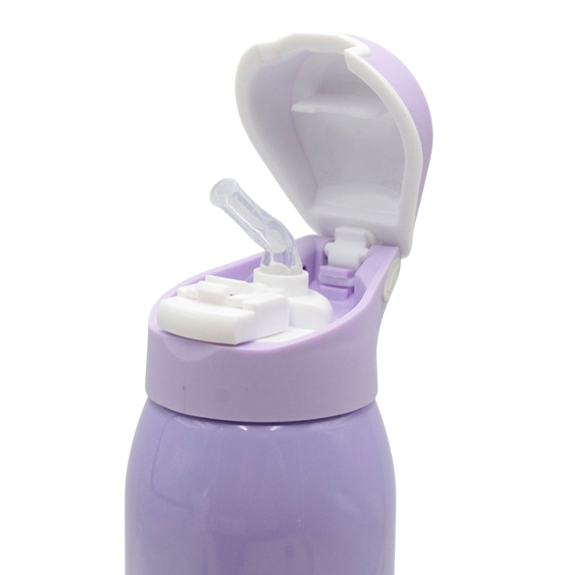 Термос 500 ml. нержавійка (ремінець, трубочка) мікс кольорів фото westvelo.com