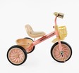 Дитячий велосипед 3-х колісний EVA (піна) Best Trike колеса 12-10, BS-34944 рожево-бежевий, сталева рама, УКР. ОЗВУЧУВАННЯ, світло, 2 кошики фото westvelo.com