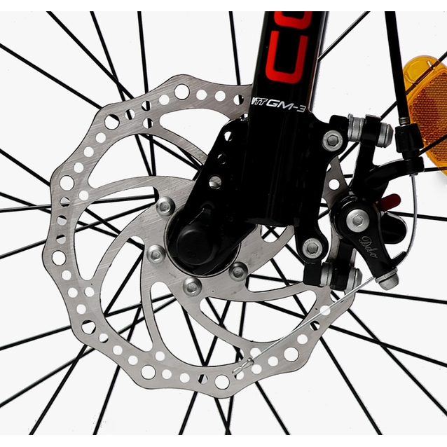 Дитячий велосипед 20 AL Corso «TAYGER»  TG-82241 алюмінієва рама, дискові гальма, чорно-червоний фото westvelo.com