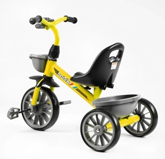 Дитячий велосипед 3-х колісний EVA (піна) Best Trike BS-16390 жовто-сірий