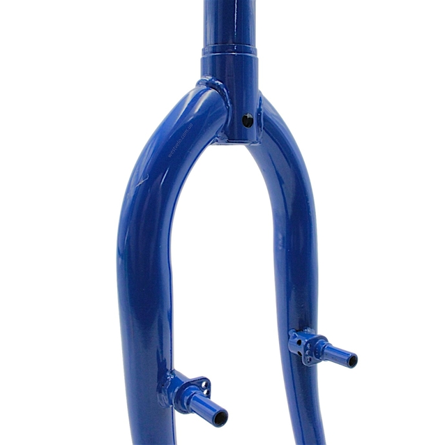 Вилка 16 сталева синя з кріпленням під V-brake, шток L-200mm р.з L-90mm фото westvelo.com