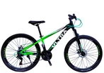 Велосипед 26 AL Corso «ULTRA» UL-26041 алюміній 13", (к-т SHIMANO) чорно-салатовий фото westvelo.com