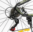 Велосипед 26 AL Corso «BLADE» BD-26204 алюміній 13", (к-т SHIMANO) чорно-салатовий фото westvelo.com