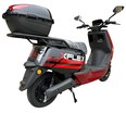 Електроскутер Corso «FLEX» FL-977328 двигун 1500W, акумулятор графеновий 72V/35Ah, червоний, колеса 10" + 1 ящик. акум фото westvelo.com