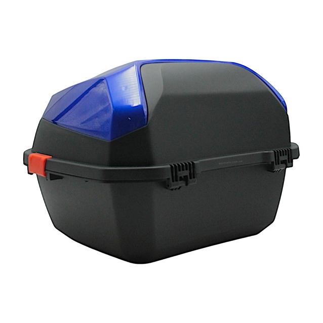 Кофр (багажник) для мотоцикла задній PRC (41×41×29) синьо-чорний фото westvelo.com