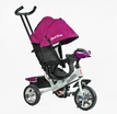 Дитячий велосипед 3-х колісний з батьківською ручкою, з дашком, колеса - EVA (піна) Best Trike 6588/64-973,31-214  рожево-білий фото westvelo.com