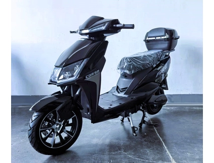 Електроскутер Corso «FIRE» FR-176669, двигун 1800W, акумулятор 72V 32Ah графеновий, чорний, колеса 12/10" + 1 ящик. акум