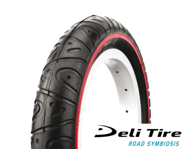 Покришка 12 1/2×1.75×2 1/4 (51-203) DELI TIRE Індонезія (227) слік, черв, синя смуга