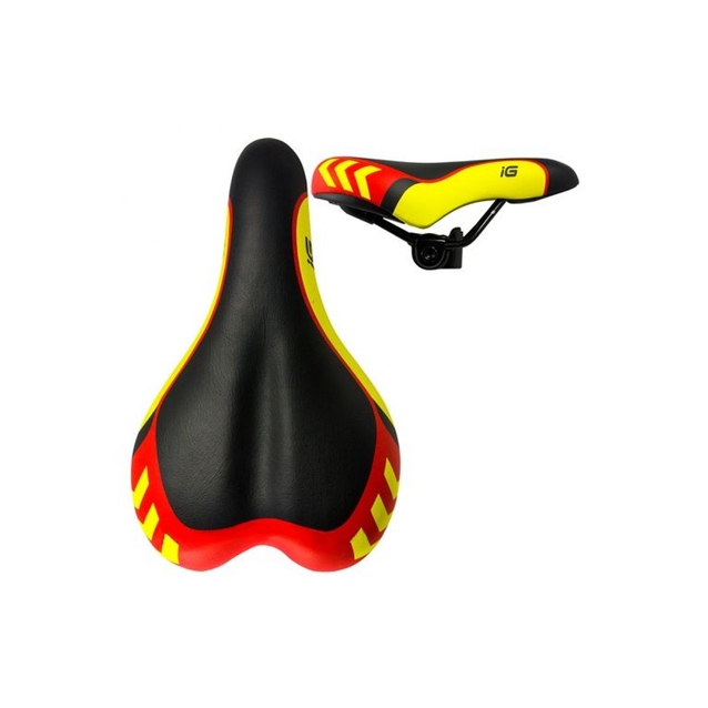 Сідло дитяче "Жовта стрілка" iG D-V8 фото westvelo.com