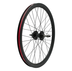 Колесо 22 зад, обід 2-ний чорний дисковий, втулка М на віночках, диск 6 болтів, чорна спиця (AL-22107 D) з фліпером