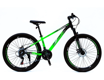 Велосипед 26 AL Corso «GTR-3000» GT-74543 алюміній 13", (к-т SHIMANO) чорно-салатовий