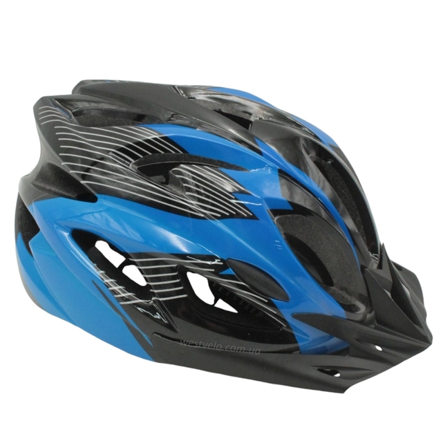 Вело шолом (54-56см) чорно-синій фото westvelo.com