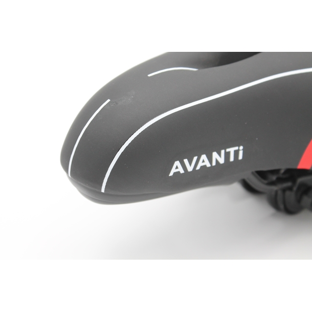 Сідло на пружинах з отвором AVANTI № 189 GEL, чорне з крапками (сині) фото westvelo.com