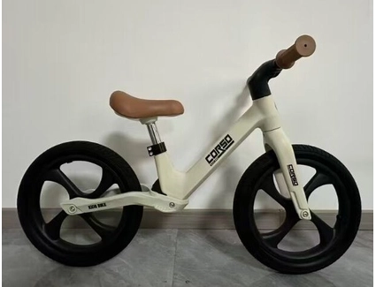 Велобіг 14 Corso надувні колеса, нейлонова рама з амортизатором, S-61247 бежево-коричневий