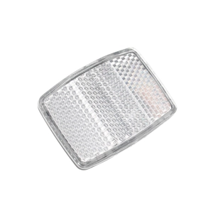 Катафот білий пластмасовий малий (кріплення болт)