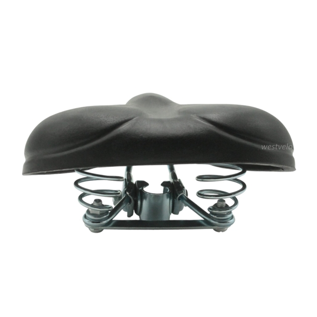 Сідло на пружинах чорне , піна фото westvelo.com