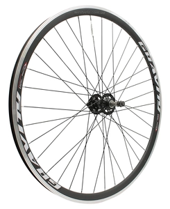 Колесо 28-29 зад, обід 2-ний чорний, втулка ST. SHUNFENG, диск 6 болтів, чорна спиця