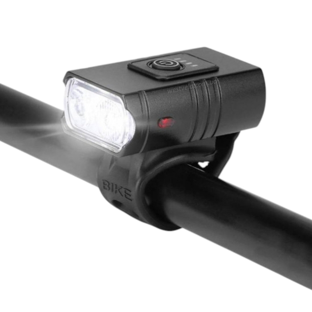 Фара usb BK-03 (02) Pro-2XPE, індикатор заряду фото westvelo.com