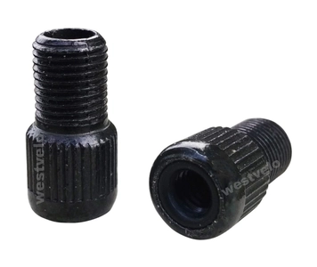 Перехідник на французький ніпель, dunlop, PRESTA, AL, чорний (FV/DV)