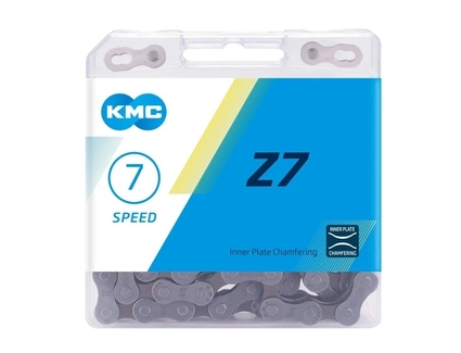 Ланцюг спорт 7 передач KMC Z50 (Z7) чорний, пластик, 116 ланок (1/2Х3/32Х116L) + замок