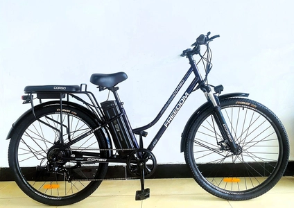 Електровелосипед 28 ST Corso «FREEDOM» FD-37018 сталь, двигун 500W, акумулятор 48V13Ah літієвий, фіолетовий