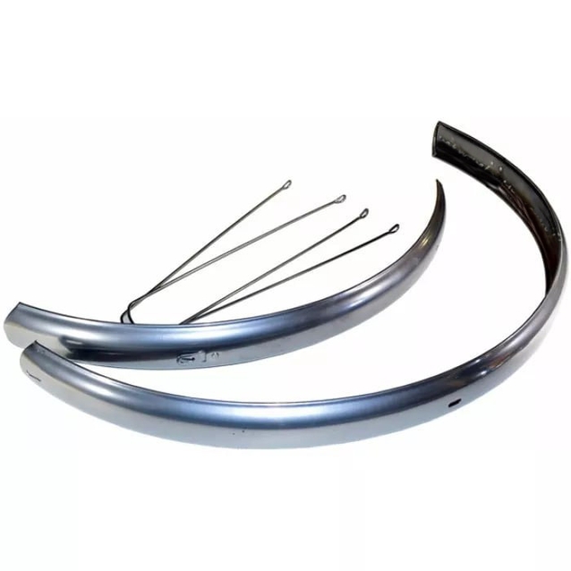 Крила 28 сталеві широкі сірі якісні фото westvelo.com