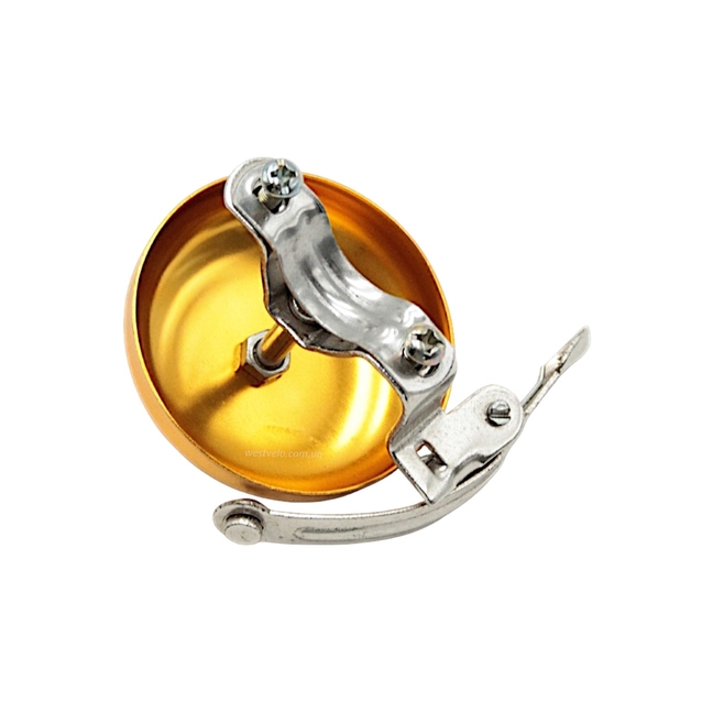Дзвінок сталевий золотий (278K6) фото westvelo.com