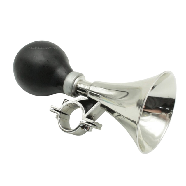 Сигнал-клаксон дитячий пластик чорний-нікель фото westvelo.com
