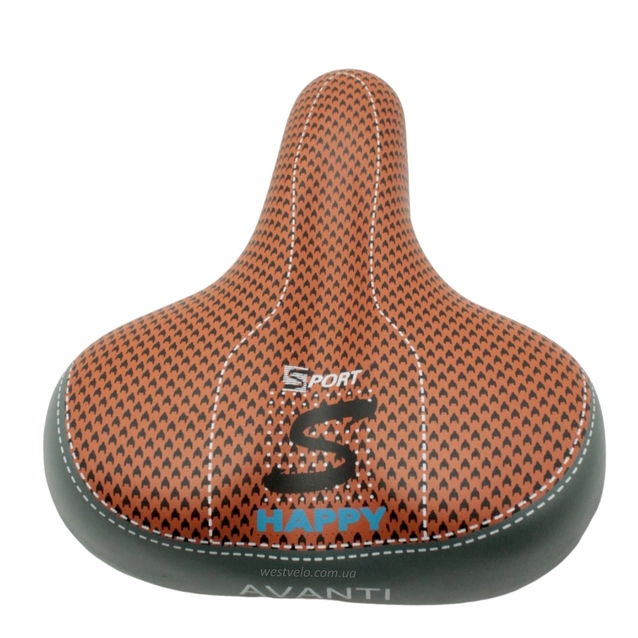Сідло на пружинах, SPORT 15-21 коричневе фото westvelo.com