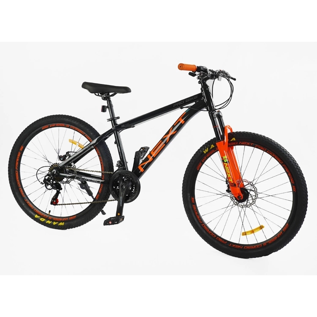 Велосипед 26 AL Corso «NEXT» NX-26505 алюміній 15", (к-т SHIMANO) чорно-помаранчевий фото westvelo.com