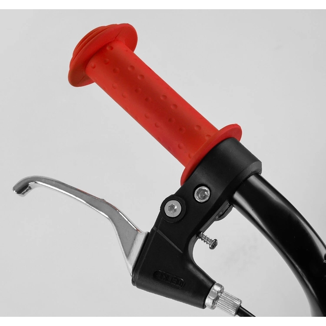 Самокат дитячий 2-х колісний, надувні колеса 12 Corso JT 32050 синій, ручне переднє гальмо фото westvelo.com