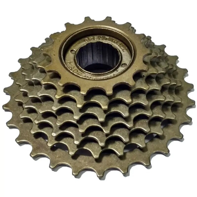 Зірка задня різьбова 7-рик коричнева (14-28T) фото westvelo.com