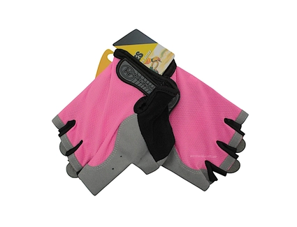 Рукавиці "XL" (22-23 см) HONGMAILONG GEL рожево-сірі (357)