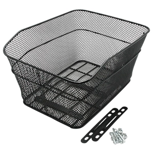 Кошик металевий на багажник сіточка чорний AFT-9 (385х310х200)
