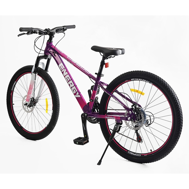 Велосипед 26 ST Corso «ENERGY» EN-26813 сталь 13", (к-т SHIMANO) фіолетовий фото westvelo.com