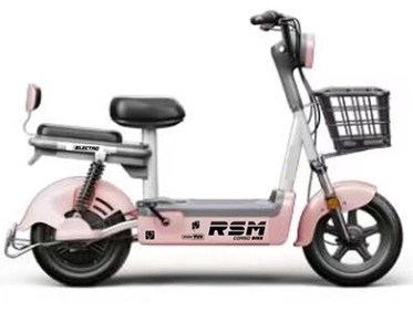 Електроскутер Corso «RSM» RS-70249, двигун 500W, акумулятор 48V/20Ah рожевий, колеса 14"